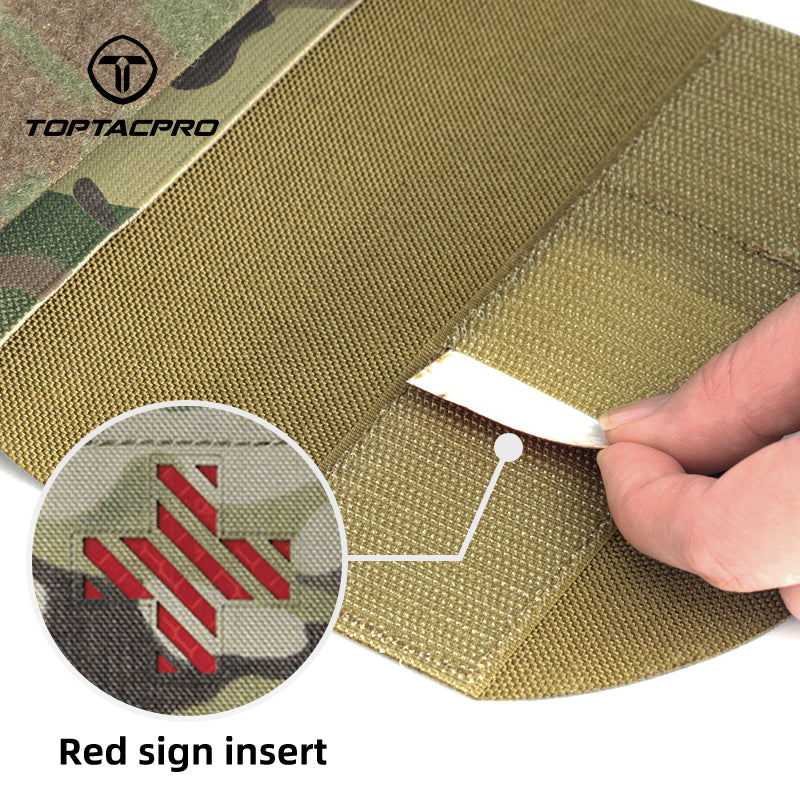 TOPTACPRO Tactical Roll Out Medical Pouch IFAK Pouch for Plate Carrier & Belt 8532