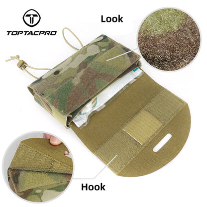 TOPTACPRO Tactical Roll Out Medical Pouch IFAK Pouch for Plate Carrier & Belt 8532