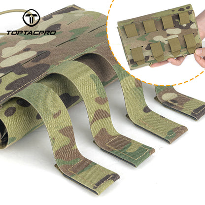 TOPTACPRO Tactical Roll Out Medical Pouch IFAK Pouch for Plate Carrier & Belt 8532