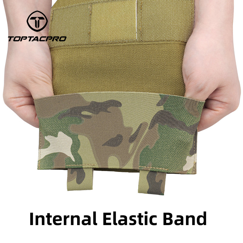 TOPTACPRO Tactical Roll Out Medical Pouch IFAK Pouch for Plate Carrier & Belt 8532