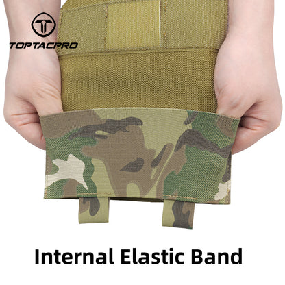 TOPTACPRO Tactical Roll Out Medical Pouch IFAK Pouch for Plate Carrier & Belt 8532