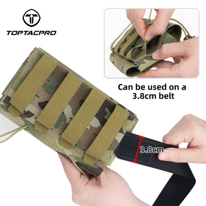 TOPTACPRO Tactical Roll Out Medical Pouch IFAK Pouch for Plate Carrier & Belt 8532