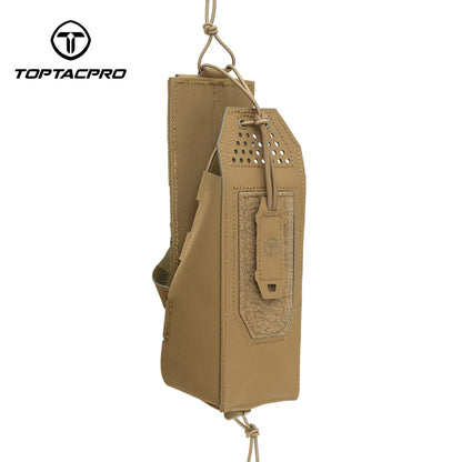 TOPTACPRO Radio Pouch Molle Tactical Radio Holder for PRC148/152 Adjustable Walkie Talkie Holster 8533