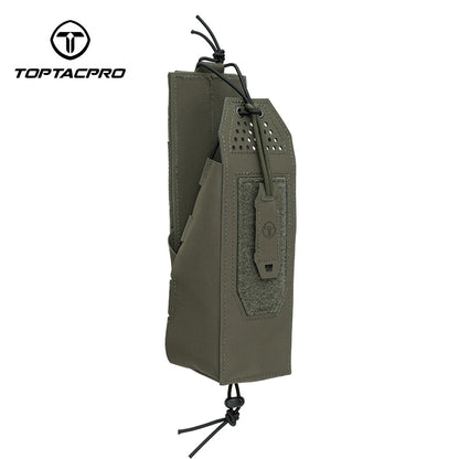 TOPTACPRO Radio Pouch Molle Tactical Radio Holder for PRC148/152 Adjustable Walkie Talkie Holster 8533