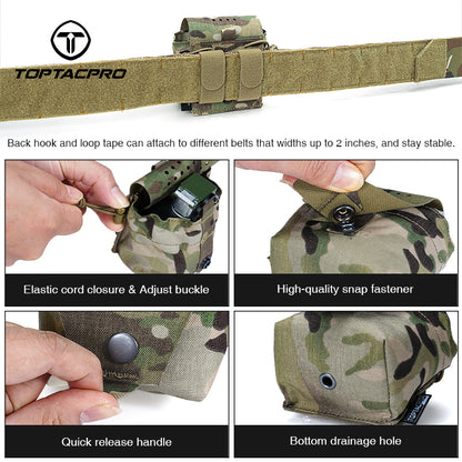 TOPTACPRO Multifunctional Grenade Pouch Hook & Loop Modular Utility Carry Pouch 8535