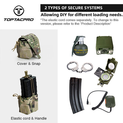 TOPTACPRO Multifunctional Grenade Pouch Hook & Loop Modular Utility Carry Pouch 8535