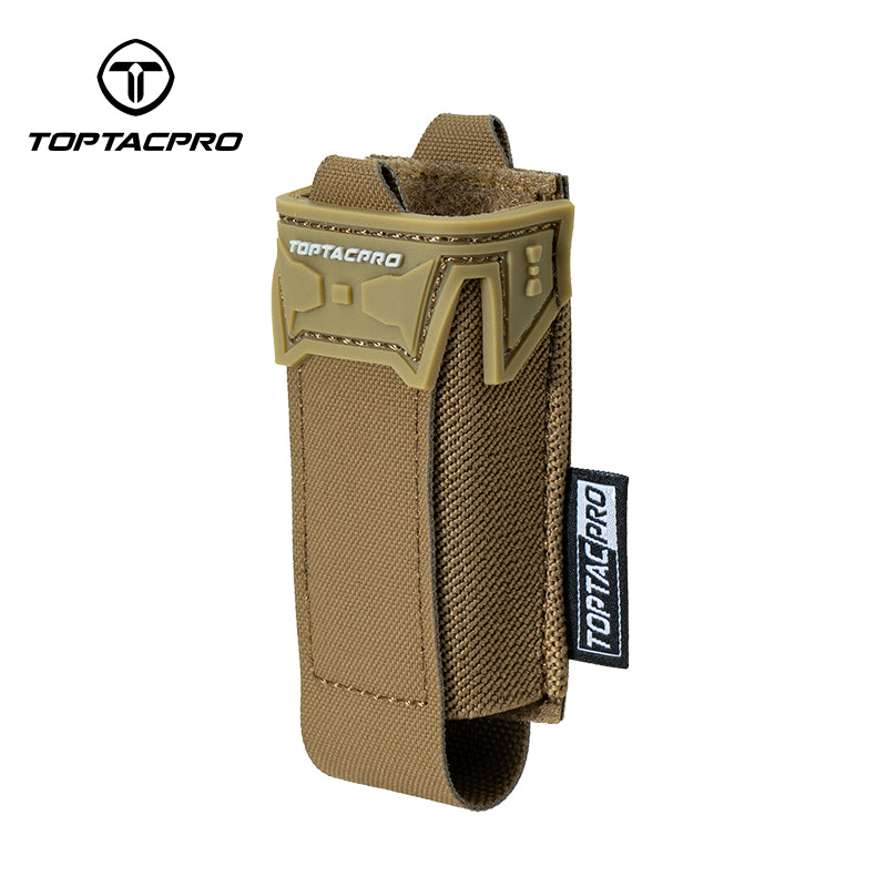 TOPTACPRO Tactical 9mm Single Magazine Pouch MOLLE Holder Tool Carrier 8536
