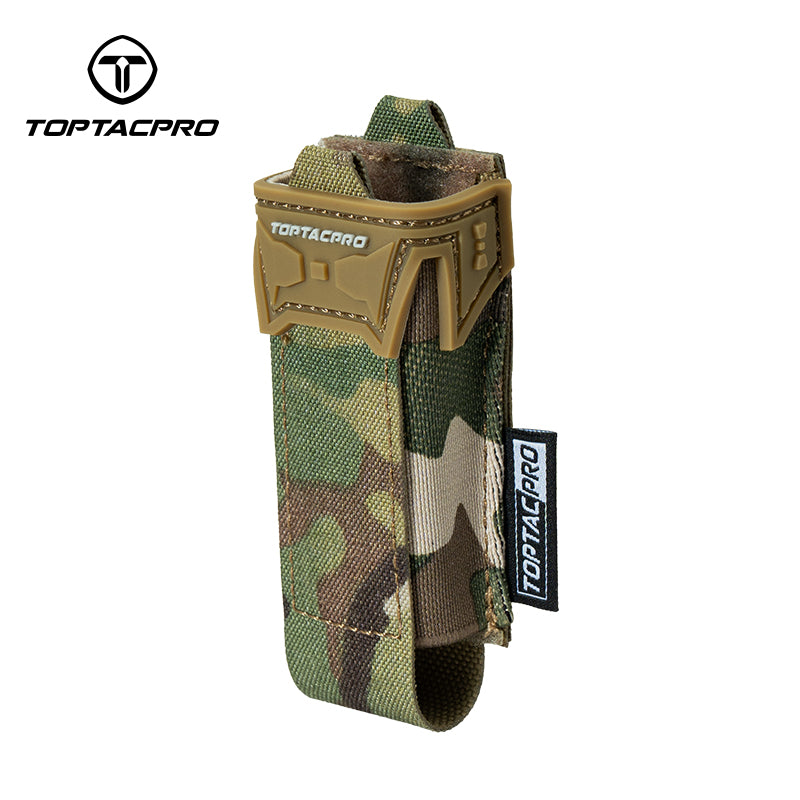 TOPTACPRO Tactical 9mm Single Magazine Pouch MOLLE Holder Tool Carrier 8536