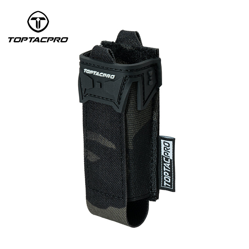 TOPTACPRO Tactical 9mm Single Magazine Pouch MOLLE Holder Tool Carrier 8536