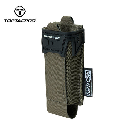 TOPTACPRO Tactical 9mm Single Magazine Pouch MOLLE Holder Tool Carrier 8536