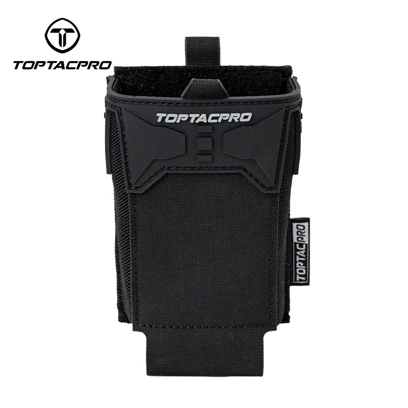 TOPTACPRO Tactical 556 Single Magazine Pouch Multipurpose Tool Pouch with PVC Adhesive Seal 8537