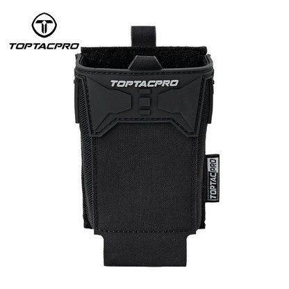 TOPTACPRO Tactical 556 Single Magazine Pouch Multipurpose Tool Pouch with PVC Adhesive Seal 8537