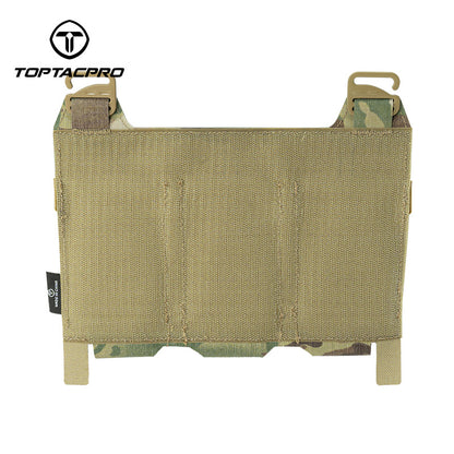 TOPTACPRO Tactical Triple 556 Magazine Pouch with G-Hook for Plate Carrier Front Panel 8538