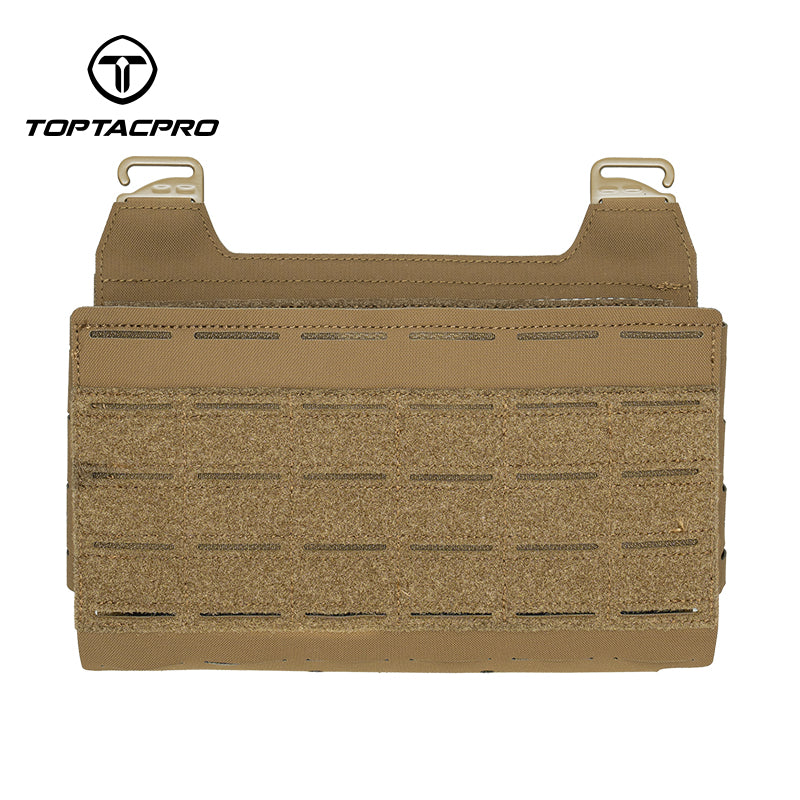 TOPTACPRO Tactical Front Panel for Plate Carrier Laser Cut MOLLE Reinforced Divider Panel 8539