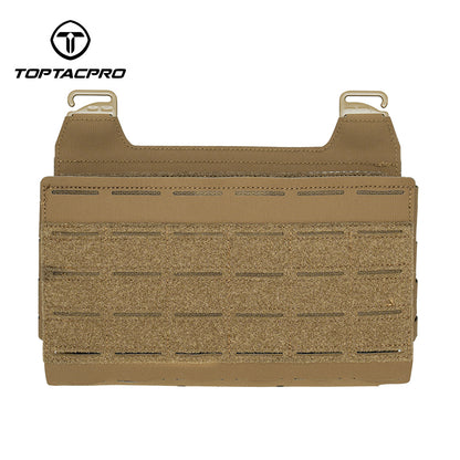 TOPTACPRO Tactical Front Panel for Plate Carrier Laser Cut MOLLE Reinforced Divider Panel 8539