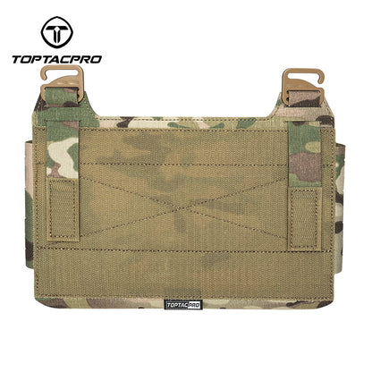 TOPTACPRO Tactical Front Panel for Plate Carrier Laser Cut MOLLE Reinforced Divider Panel 8539