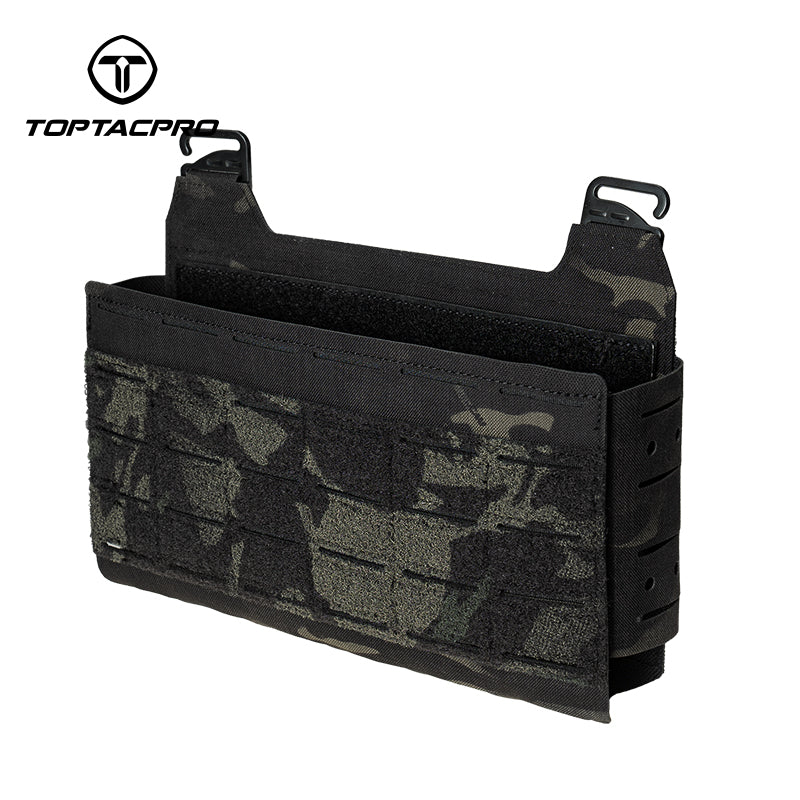TOPTACPRO Tactical Front Panel for Plate Carrier Laser Cut MOLLE Reinforced Divider Panel 8539