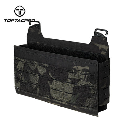 TOPTACPRO Tactical Front Panel for Plate Carrier Laser Cut MOLLE Reinforced Divider Panel 8539