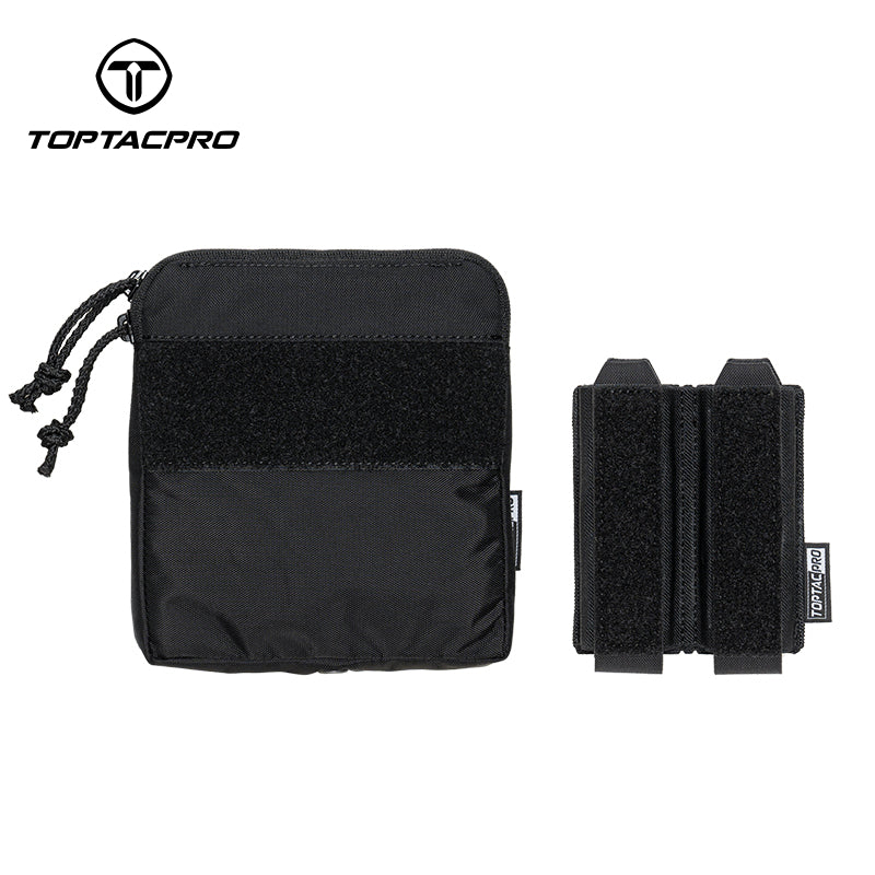 TOPTACPRO Double Magazine Pouch for 9mm Insert Kangaroo Style Combo Pouch 8540