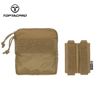 TOPTACPRO Double Magazine Pouch for 9mm Insert Kangaroo Style Combo Pouch 8540