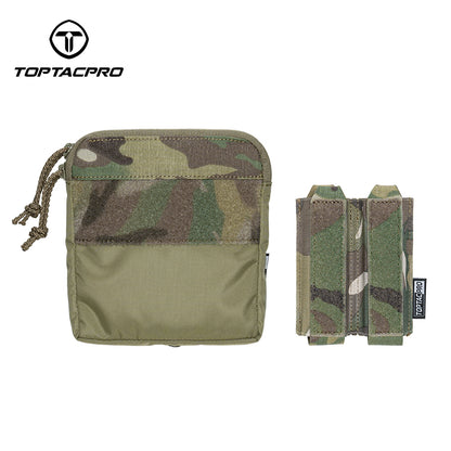 TOPTACPRO Double Magazine Pouch for 9mm Insert Kangaroo Style Combo Pouch 8540