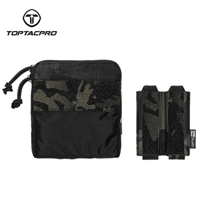 TOPTACPRO Double Magazine Pouch for 9mm Insert Kangaroo Style Combo Pouch 8540