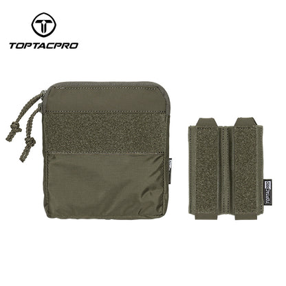 TOPTACPRO Double Magazine Pouch for 9mm Insert Kangaroo Style Combo Pouch 8540