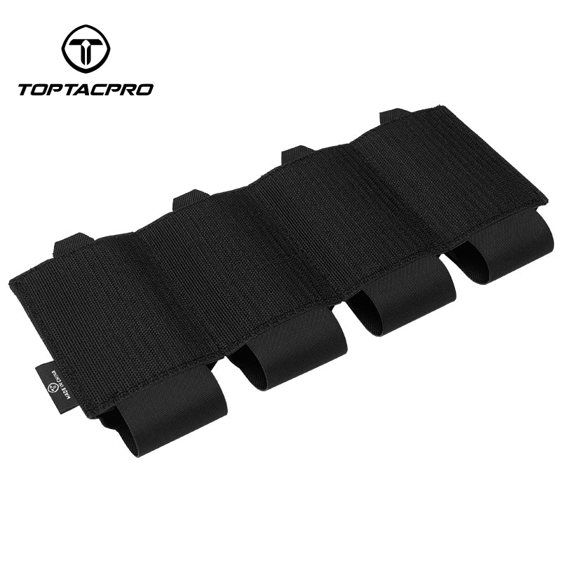 TOPTACPRO Tactical Quad 556 Magaazine Pouch Elastic Retention Insert Pouch 8541