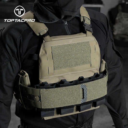 TOPTACPRO Tactical Quad 556 Magaazine Pouch Elastic Retention Insert Pouch 8541