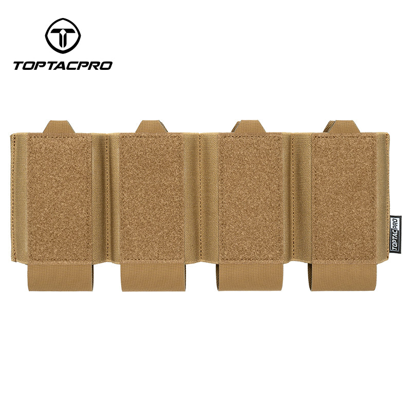 TOPTACPRO Tactical Quad 556 Magaazine Pouch Elastic Retention Insert Pouch 8541