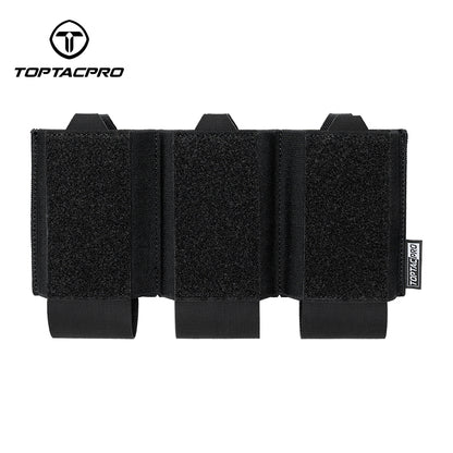 TOPTACPRO Tactical Triple 556 Magazine Insert Hook&loop Elastic Band Lightweight 8542