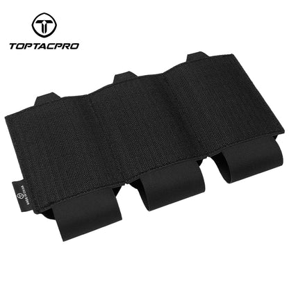 TOPTACPRO Tactical Triple 556 Magazine Insert Hook&loop Elastic Band Lightweight 8542