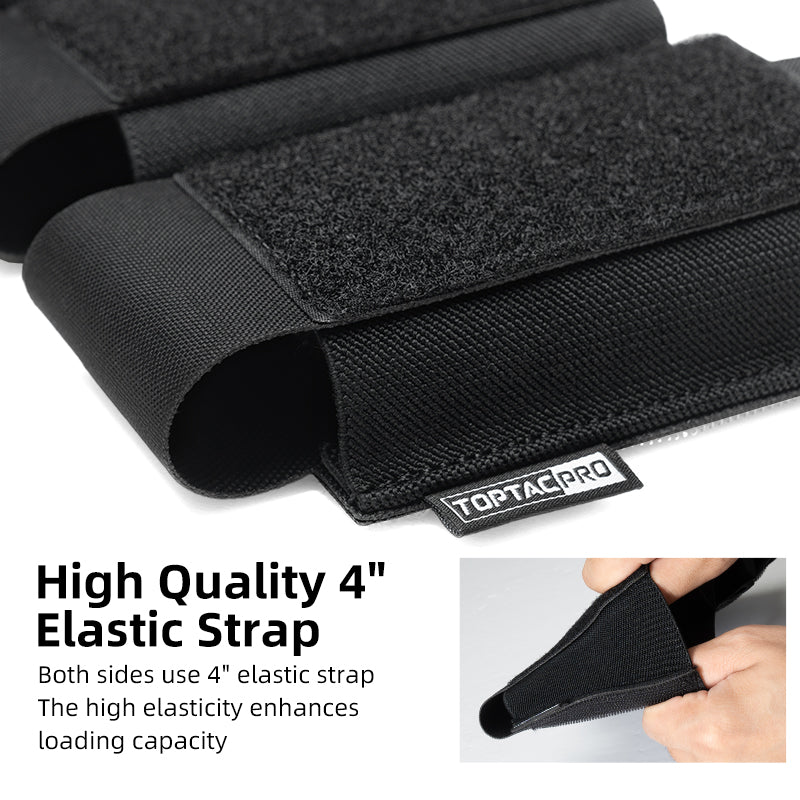 TOPTACPRO Tactical Triple 556 Magazine Insert Hook&loop Elastic Band Lightweight 8542