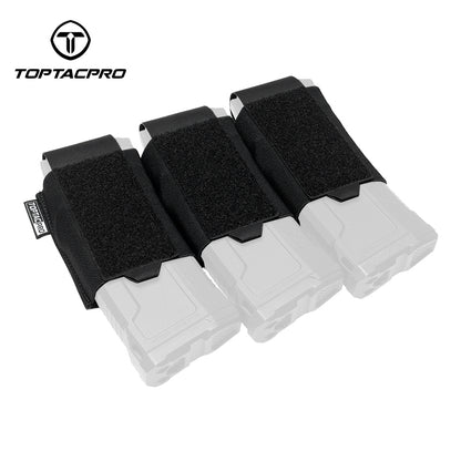 TOPTACPRO Tactical Triple 556 Magazine Insert Hook&loop Elastic Band Lightweight 8542