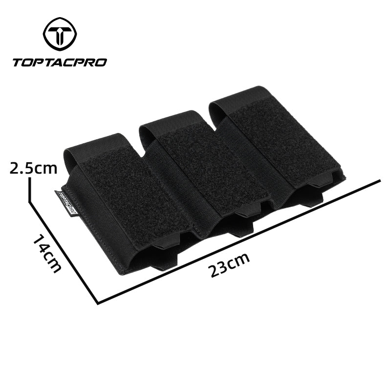 TOPTACPRO Tactical Triple 556 Magazine Insert Hook&loop Elastic Band Lightweight 8542