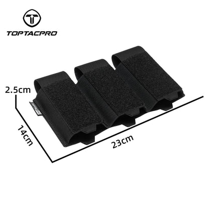 TOPTACPRO Tactical Triple 556 Magazine Insert Hook&loop Elastic Band Lightweight 8542