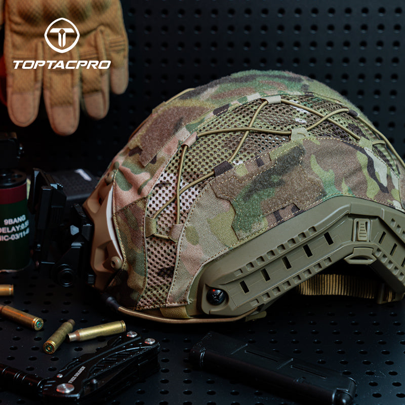 Toptacpro Tactical Helmet Cover Camouflage Helmet Skin for Fast Helmet S/M Size 8801