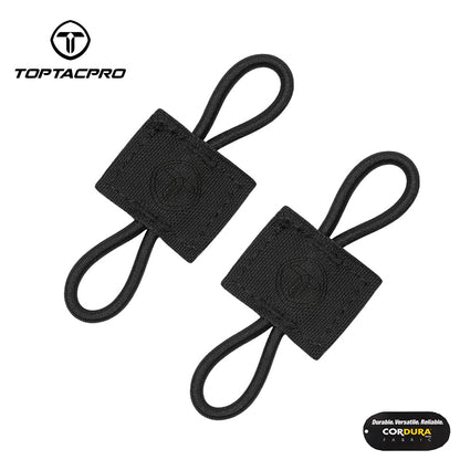 TOPTACPRO Binding Retainer MOLLE Webbing Elastic Binding Ribbon Tool Small Accessories (2PCS) 8901