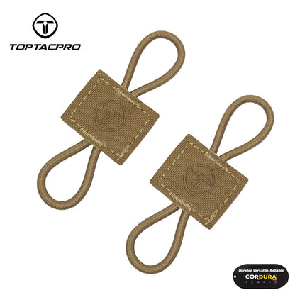 TOPTACPRO Binding Retainer MOLLE Webbing Elastic Binding Ribbon Tool Small Accessories (2PCS) 8901