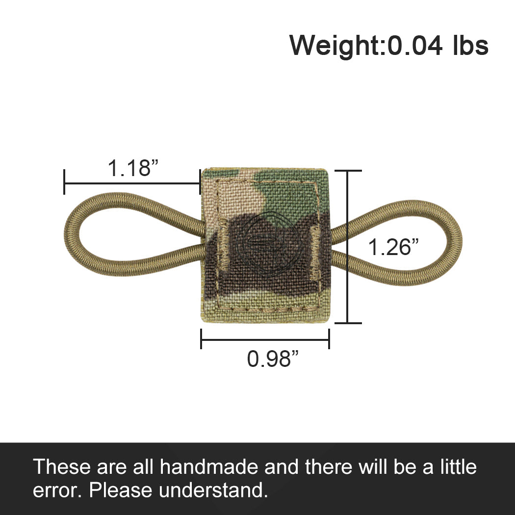 TOPTACPRO Binding Retainer MOLLE Webbing Elastic Binding Ribbon Tool Small Accessories (2PCS) 8901