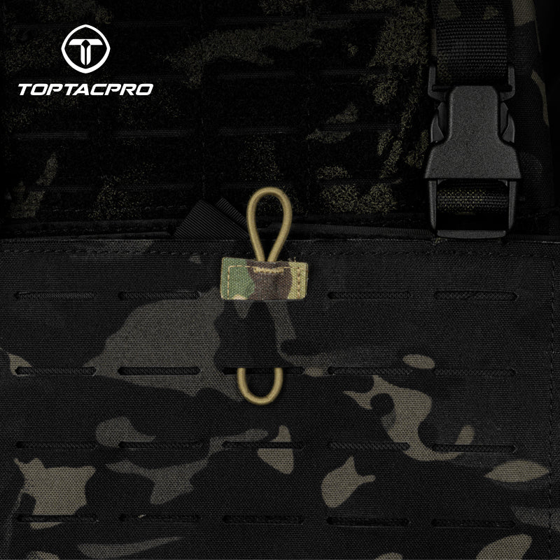 TOPTACPRO Binding Retainer MOLLE Webbing Elastic Binding Ribbon Tool Small Accessories (2PCS) 8901