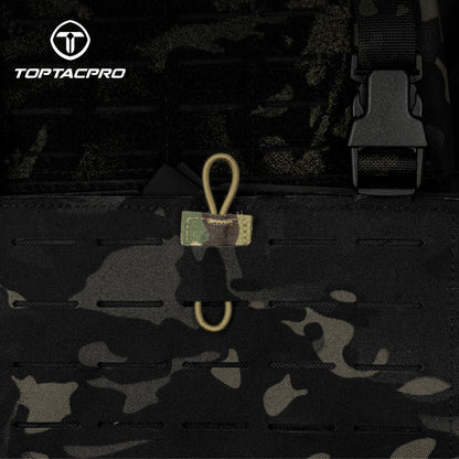 TOPTACPRO Binding Retainer MOLLE Webbing Elastic Binding Ribbon Tool Small Accessories (2PCS) 8901