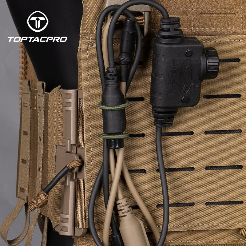TOPTACPRO Binding Retainer MOLLE Webbing Elastic Binding Ribbon Tool Small Accessories (2PCS) 8901