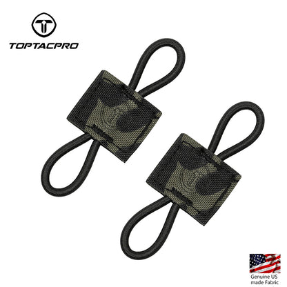 TOPTACPRO Binding Retainer MOLLE Webbing Elastic Binding Ribbon Tool Small Accessories (2PCS) 8901