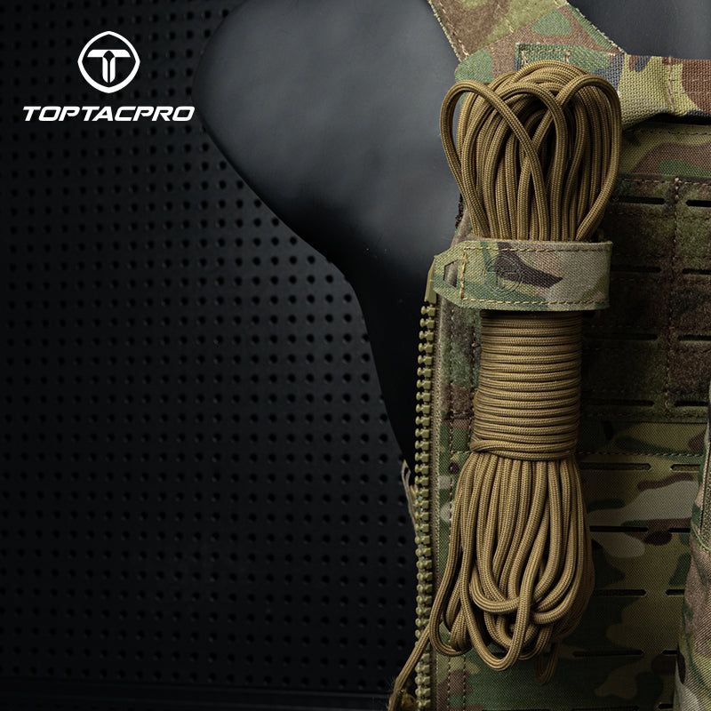 Toptacpro Tactical Storage Strap with Utx D-Flex Hook Rope Keeper Keychain 8902