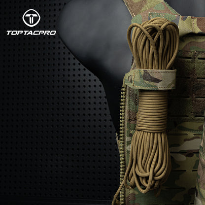Toptacpro Tactical Storage Strap with Utx D-Flex Hook Rope Keeper Keychain 8902