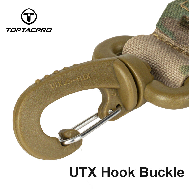 Toptacpro Tactical Lanyard Strap Keychains Military Hooks Utility Ring for MOLLE Webbing 8903