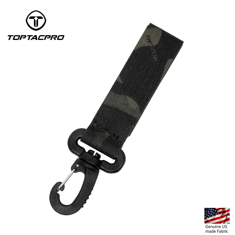 Toptacpro Tactical Lanyard Strap Keychains Military Hooks Utility Ring for MOLLE Webbing 8903