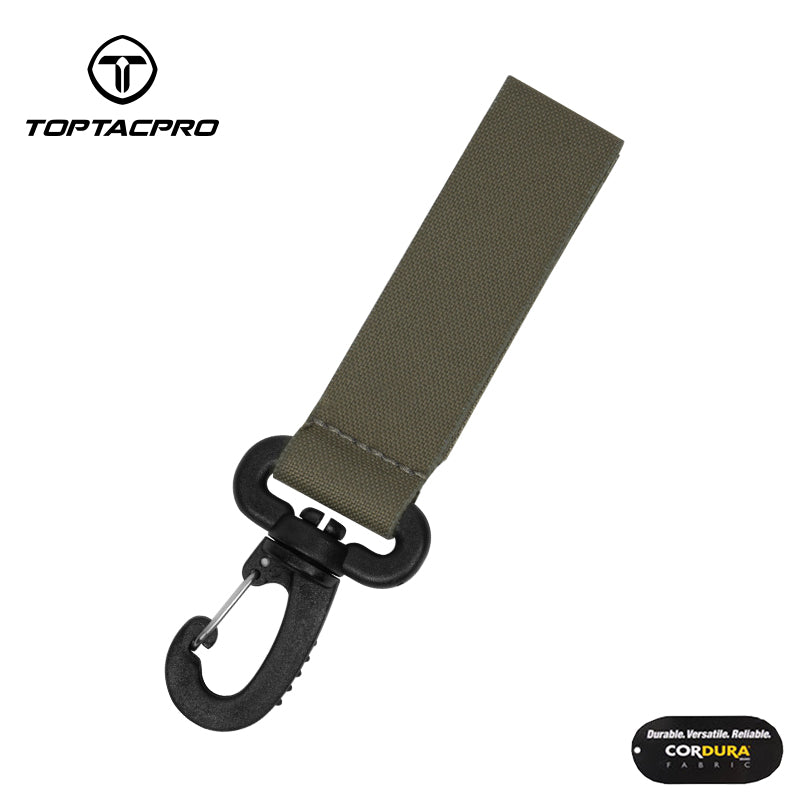 Toptacpro Tactical Lanyard Strap Keychains Military Hooks Utility Ring for MOLLE Webbing 8903