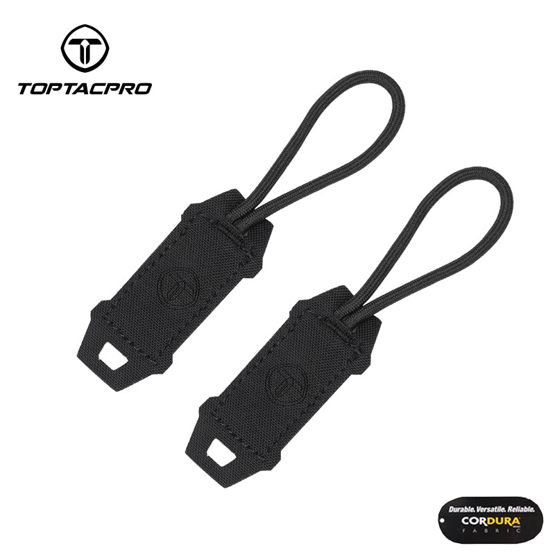 Toptacpro Tactical Zipper Pull Tab for Vest Backpack Pouch MilSim Larp Accessories 8904